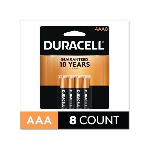 Batería alcalina Duracell Coppertop, 1,5 V, AAA, 8/Pk - 8 por CD - DURMN2400B8Z