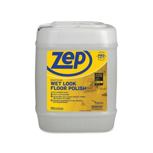 Zep Ready-To-Use Wet-Look Floor Polish, 5 Gal, Jug - ZUWLFF5G