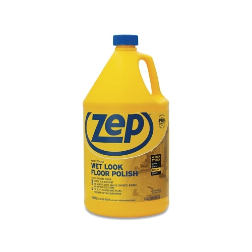Zep Ready-To-Use Wet-Look Floor Polish, 1 Gal, Bottle - 4 per CA - ZUWLFF128