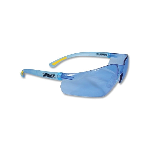 Dewalt Contractor Pro? Safety Glasses, Light Blue Lens, Polycarbonate, Hard Coat, Light Blue Frame - 12 per BX - DPG52-BD