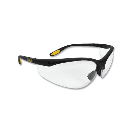 Dewalt Reinforcer? Safety Glasses, Clear Lens, Polycarbonate, Anti-Fog, Black Frame - 12 per BX - DPG58-11D