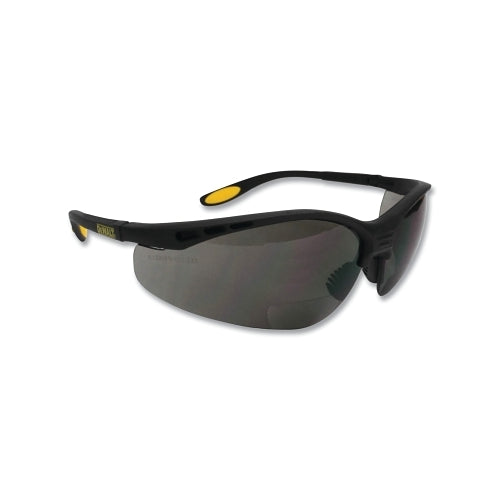 Dewalt Reinforcer Rx? Bi-Focal Safety Glasses, Smoke Lens, Polycarbonate, Hard Coat, Black Frame, +2.0 - 1 per EA - DPG59-220D