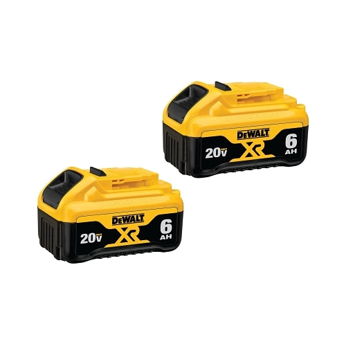 Dewalt Max* Xr® Battery, Lithium-Ion, 6 Ah, 20V, 2-Pack - 1 per EA - DCB2062
