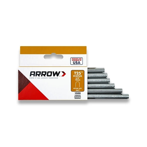 Arrow Fastener T25 Type Staples, 3/8 In - 5 per PK - 256M