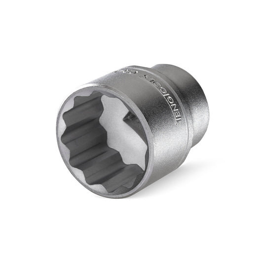 Dado de cromo vanadio poco profundo de 25/32 pulgadas, 12 puntas, SAE, con impulsión de 1/2 pulgada, de Teng Tools | Herramienta mecánica | Herramienta manual - M120125-C