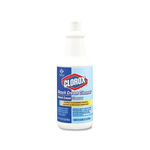 Clorox Bleach Cream Cleanser, 32 Oz, Bottle, Bleach Scent - 8 per CA - 30613