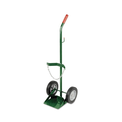 Anthony M/M60 Size Cylinder Cart, Single, 13 Inches W X 40 Inches H X 12 Inches D, 8 Inches Solid Rubber Wheels, 2-Safety Chains - 1 per EA - 6108