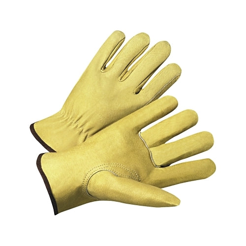Anchor Brand Premium Grain Pigskin Driver Gloves, X-Large, Unlined, Beige - 12 per DOZ - 70360XL