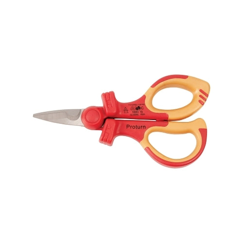 Wiha Tools Insulated Proturn Shears, 6.3 In, Red/Yellow - 1 per EA - 32951