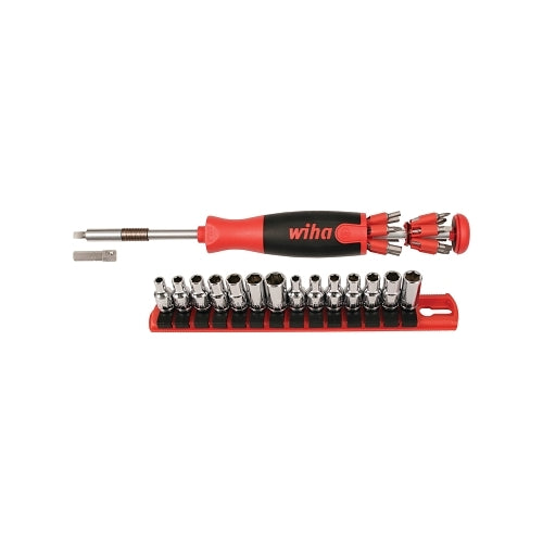 Wiha Tools 41 Piece Ultra Driver Tradesman Socket Sets, Inch/Metric - 1 per ST - 77793