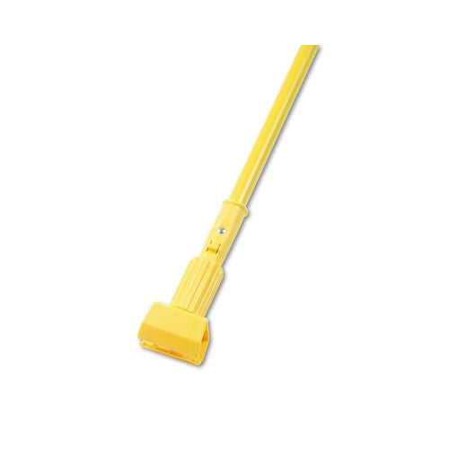 Boardwalk Plastic Jaws Mop Handle For 5 Inches Wide Mop Heads, 60 Inches Aluminum Handle, Yellow - 1 per EA - BWK610
