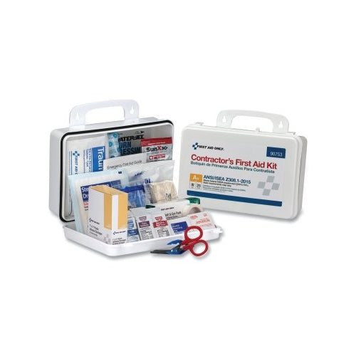 First Aid Only Contractor Ansi Class A+ First Aid Kit, 25 Person, Plastic Case, Wall Mount - 12 per CA - 90753