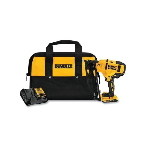 Kit de clavadora de acabado en ángulo inalámbrica Dewalt Xr®, 20 V máx., calibre 16 - 1 por EA - DCN660D1