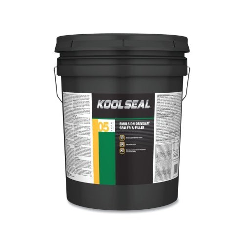 Kool Seal Emulsion Driveway Sealers & Filler, 55 Gal, Drum, Black, 3 Y ...