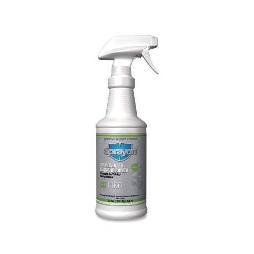 Sprayon Cd?1100 Ammoniated Glass Cleaner, 32 Oz, Trigger Spray Bottle - 12 per CA - S1100T1232