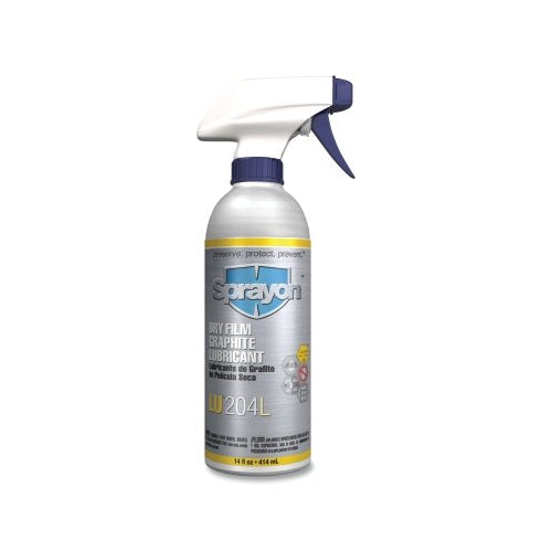 Sprayon Lu?204 Dry Film Graphite Lubricant, 14 Oz, Trigger Spray Bottle - 12 per CA - SC0204LQ0