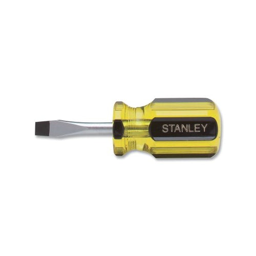 Stanley 100 Plus® Round Blade Standard Tip Screwdriver, 1/4 Inches Tip, 3-1/2 Inches L - 1 per EA - 66161A