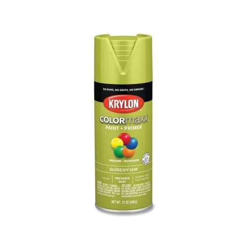 Krylon Colormaxx? Paint + Primer Spray Paint, 12 Oz, Ivy Leaf, Gloss - 6 per CA - K05525007
