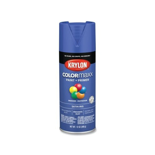 Krylon Colormaxx? Paint + Primer Spray Paint, 12 Oz, Iris, Satin - 6 per CA - K05564007