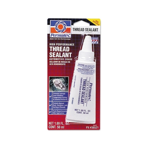 Permatex High Performance Thread Sealant, 50 Ml Tube, White - 6 per CS - 56521