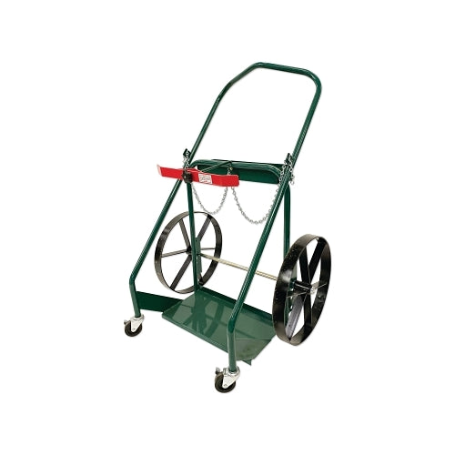Anthony 3N1 Dual Cylinder Cart, Medium, 30 Inches Od W X 46 Inches H, 18 Inches Steel Bb Wheels, 3 Inches Dia Rubber/Swivel Casters - 1 per EA - 8183N1