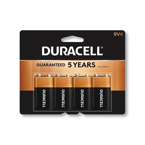 Duracell Coppertop Alkaline Battery, 9V, 4 Pack - 4 per PK - DURMN16RT4Z