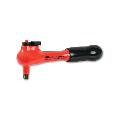 Wiha Tools Insulated Ratchet, 1/4 Inches Drive, 5-1/2 Inches Oal, Alloy Steel - 1 per EA - 12851