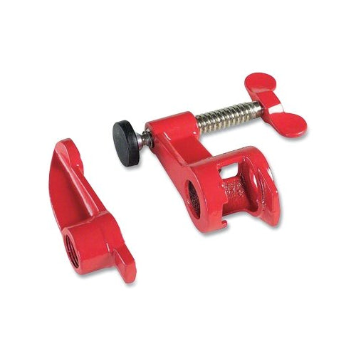 Bessey Pipe Clamp, Twist Handle, 2-1/2 Inches Throat Depth, 3/4 Inches Opening, 1-3/16 Inches Jaw Width, 440 Lb Clamping Force - 1 per EA - PC34DR