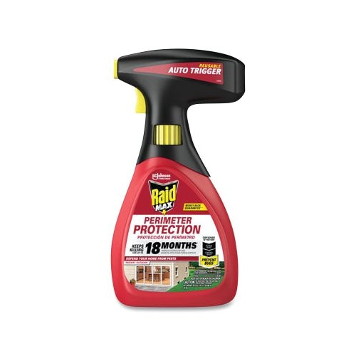 Spray de protección perimetral Raid Raid Max®, 30 onzas líquidas, botella de spray con gatillo automático reutilizable, kit de inicio listo para usar - 6 por CA - 316224