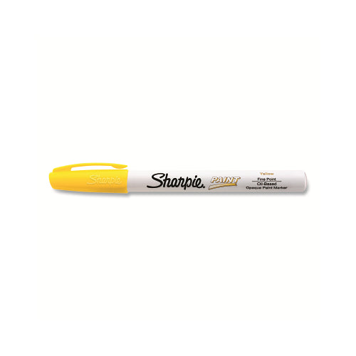Sharpie Oil Based Paint Marker, Yellow, Fine, Fine Bullet - 12 per DZ - 35539