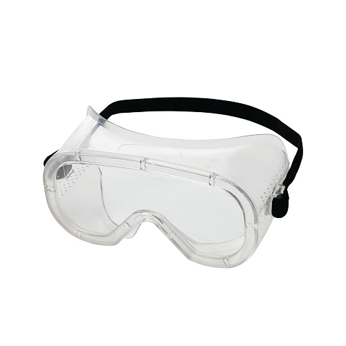 Sellstrom 810 Direct Vent Safety Goggle, Clear Lens, Clear Frame, Direct Venting - 12 per CA - S81000