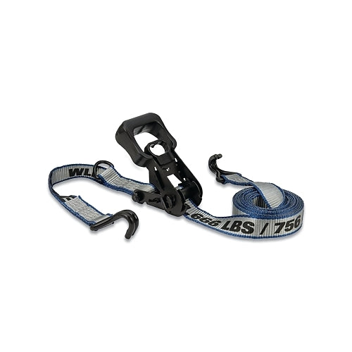Keeper Extreme Edge Ratchet Tie-Downs With Double J-Hooks, 1-1/2 Inches X 14 Ft, 1666 Lb - 6 per BX - 47207