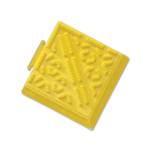 Notrax Cushion-Lok? Corner And Ramp For Interlocking Tiles, 7/8 Inches X 6 Inches W X 6 Inches L, Corner, Yellow - 1 per EA - 520K0066YL