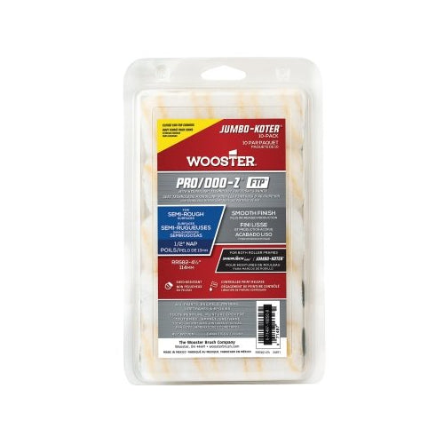 Wooster Pro/Doo-Z® Ftp® Jumbo-Koter® Mini Roller Covers, 10 Pack, 4-1/2 In, 1/2 Inches Nap Length - 4 per BX - 0RR5820044