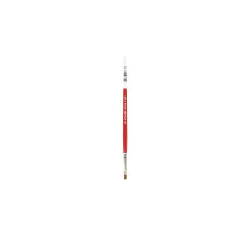 Wooster Red Sable Artists Brushes, 4.4 Mm W, Red Sable, Wood Handle - 6 per BX - 0F16210030