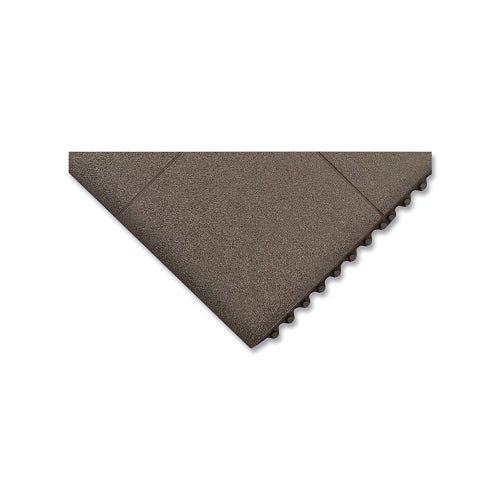 Notrax Niru® Cushion-Ease® Interlocking Rubber Floor Mat, 3/4 Inches X 3 Ft W X 3 Ft L, Solid, Nitrile, Black - 1 per EA - 656S0033BL