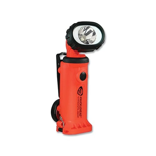 Streamlight Knucklehead® Spot Div 2 Fire/Rescue Spotlight, Articulating, Nimh, 180 Lm Max, Org, Incl Aa Batt Cxr/Chrgr/Batt/Clip/Magnet - 1 per EA - 90757