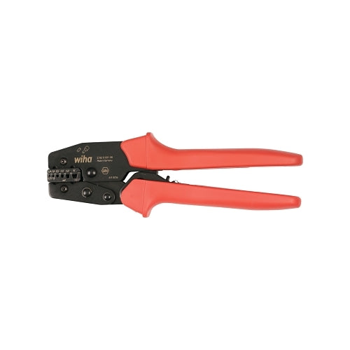 Wiha Tools Ratchet End Sleeve Crimpers, 8.6 Inches Long, 26 - 8 Awg, Red - 1 per EA - 43612