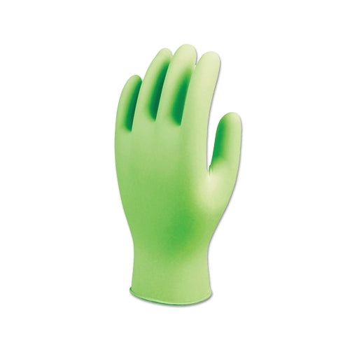 Showa 7705Pft Disposable Nitrile Gloves, Powder Free, 4 Mil, Small, Fluorescent Green - 1 per DI - 7705PFTS