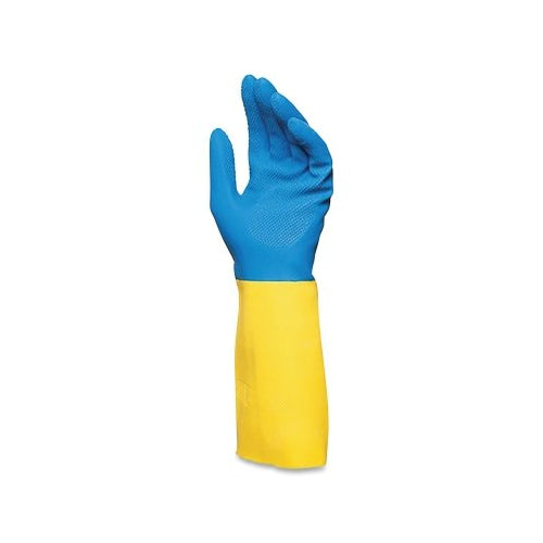 Mapa Professional Two-Tone Ns53 Gloves, 9, Yellow/ Blue - 72 per CA - 405429ZQK