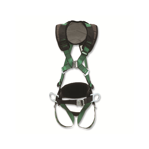 Msa V-Form+? Full-Body Contruction Harness, Back And Hip D-Ring, Quick Connect Leg Straps, Standard Size - 1 per EA - 10206161