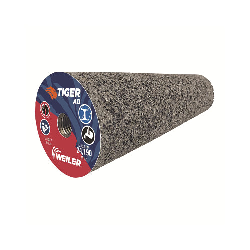 Tiger Ao Type 17 Flat Tip Grinding Cone, 1-1/2 Inches Dia, 24 Grit, 3/8 Inches To 24 Arbor, Aluminum Oxide - 12 per BX - 68315