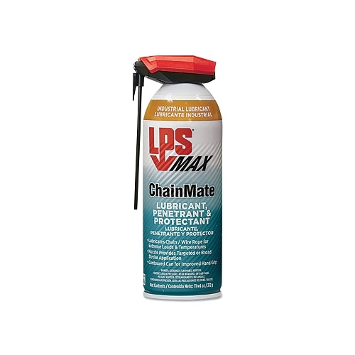 Lps Max Chainmate® Lubricant, Penetrant And Protectant, 11 Wt Oz, Aerosol Can With Straw Actuator - 12 per CA - 92416