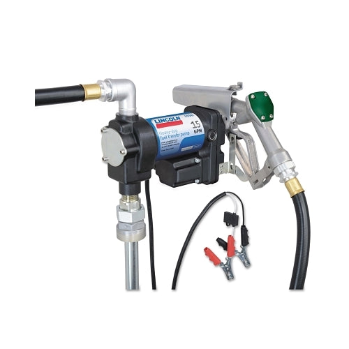 Lincoln Industrial 1550 Fuel Transfer Pumps, 12 V, 1 Inches Npt, 13 Ft Hose - 1 per EA - 1550