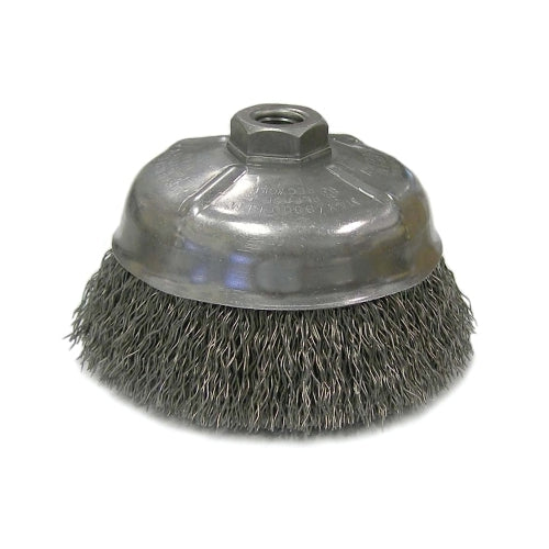 Anchor Brand Crimped Wire Cup Brushes, 5 Inches Dia., 0.02 Inches Carbon Steel Wire - 1 per EA - 93046