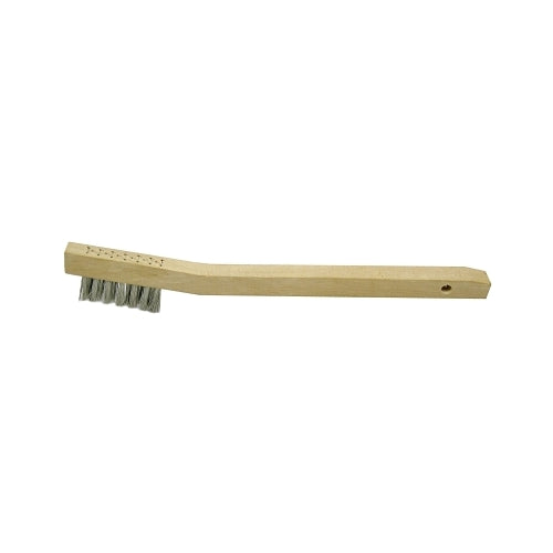 Anchor Brand Chipping Hammer Brush, 3 X 7 Rows, Stainless Steel Wire, Bent Wood Handle - 1 per EA - 97105