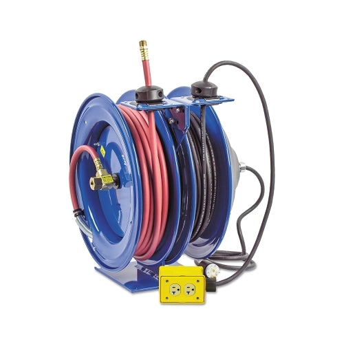 Coxreels C Series Combination Spring Driven Air Hose Reels, 3/8 Inches X 50 Ft,12 Awg - 1 per EA - CL3505012B