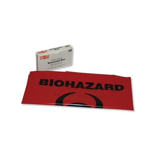 First Aid Only Biohazard Bag With Tie, 24 Inches X 24 In - 60 per CA - 21022