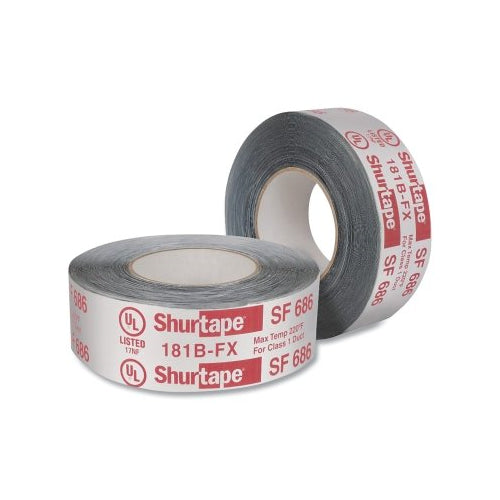 Shurtape Shurmastic® Sf 686 Butyl Foil Tape, 3 Inches W, 100 Ft L, 17 Mils, Silver Printed - 16 per CA - 111163