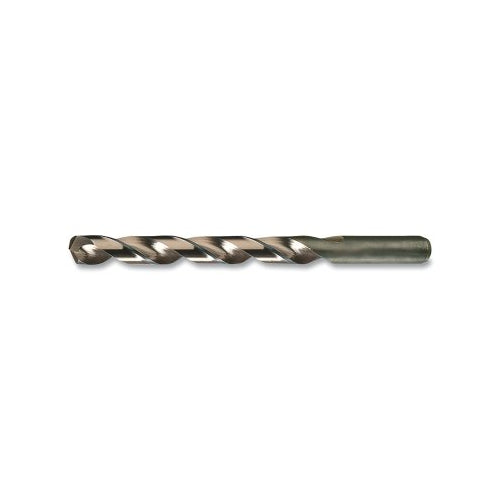 Chicagolatrobe 550 Nas-Type Heavy-Duty Cobalt Straw Jobber-Length Drill Bit, 0.4252 Inches Dia Cutting, 5.5905 Inches Oal, 10.80 Mm - 6 per PK - 46491